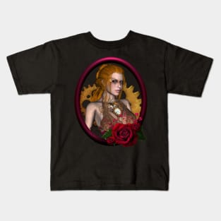 Steampunk women Kids T-Shirt